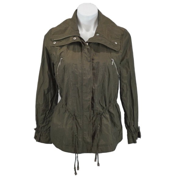 Cole Haan Front Zip Drawstring Jacket - Picture 4 of 12